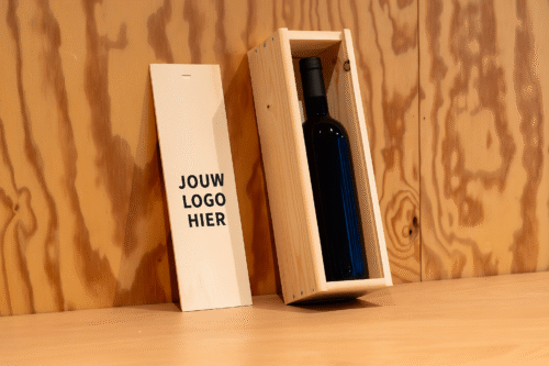Ontwerp je eigen wijnkist met schuifdeksel 1-vaks