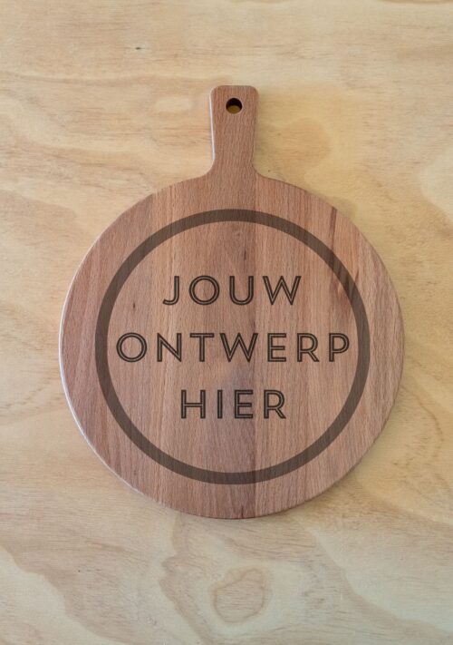 Rond borrelplank met handvat zonder sapgeul Ø 30 cm