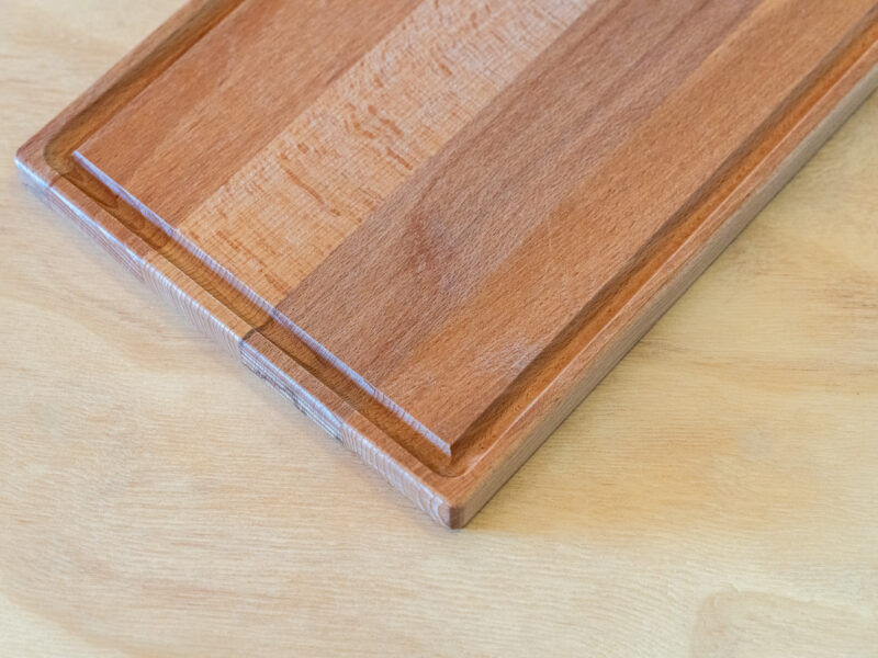 Borrelplank rechthoek 38 x 20 cm met sapgeul