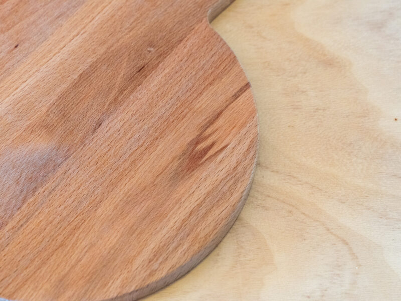 Rond borrelplank met handvat zonder sapgeul Ø 30 cm