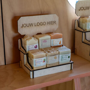 Houten Display – L, XL & XXL | Met of zonder logo