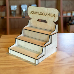 Houten Display – L, XL & XXL | Met of zonder logo