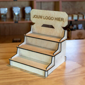 Houten Display – L, XL & XXL | Met of zonder logo